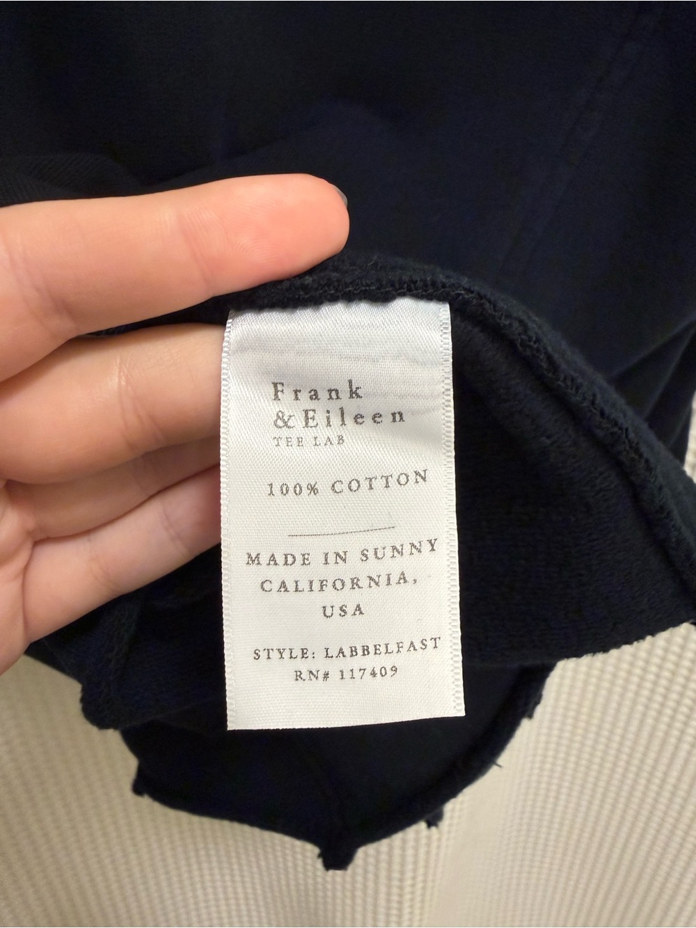 Frank & Eileen Double-Breasted Navy Jacket - Picture 6 of 6